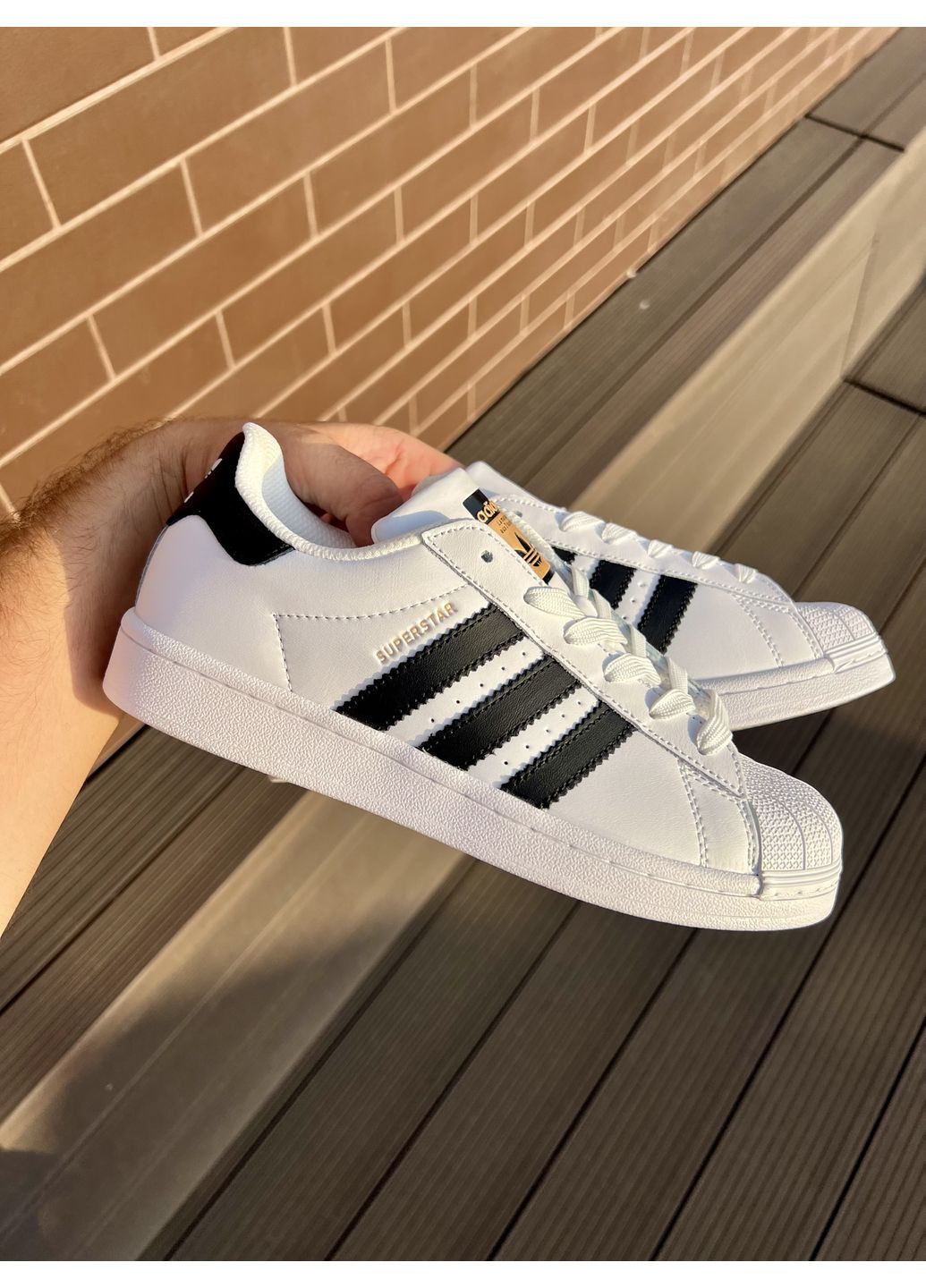 КРОССОВКИ ЖЕНСКИЕ ADIDAS SUPERSTAR WHITE АДИДАС СУПЕРСТАР No Brand белые демисезоны (368861751)