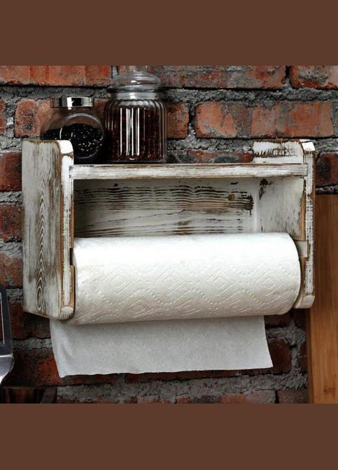 Держатель для бумажных полотенец из дерева Кания браш (ДКП-003522) No Brand (327868913)