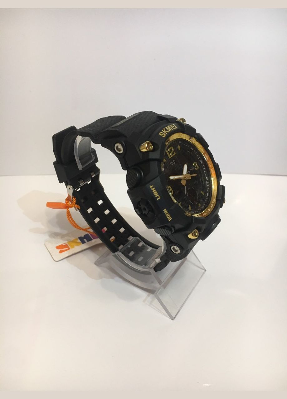 Часы мужские спортивные водостойкие 1155B (Скмей), черный с золотым ( код: IBW164BJ ) Skmei (323139146)