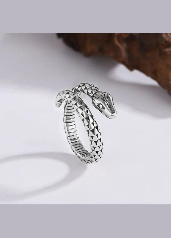 Кольцо под серебро женское серебряная змея перстень в виде животного р. регулируемый Fashion Jewelry (289361379)