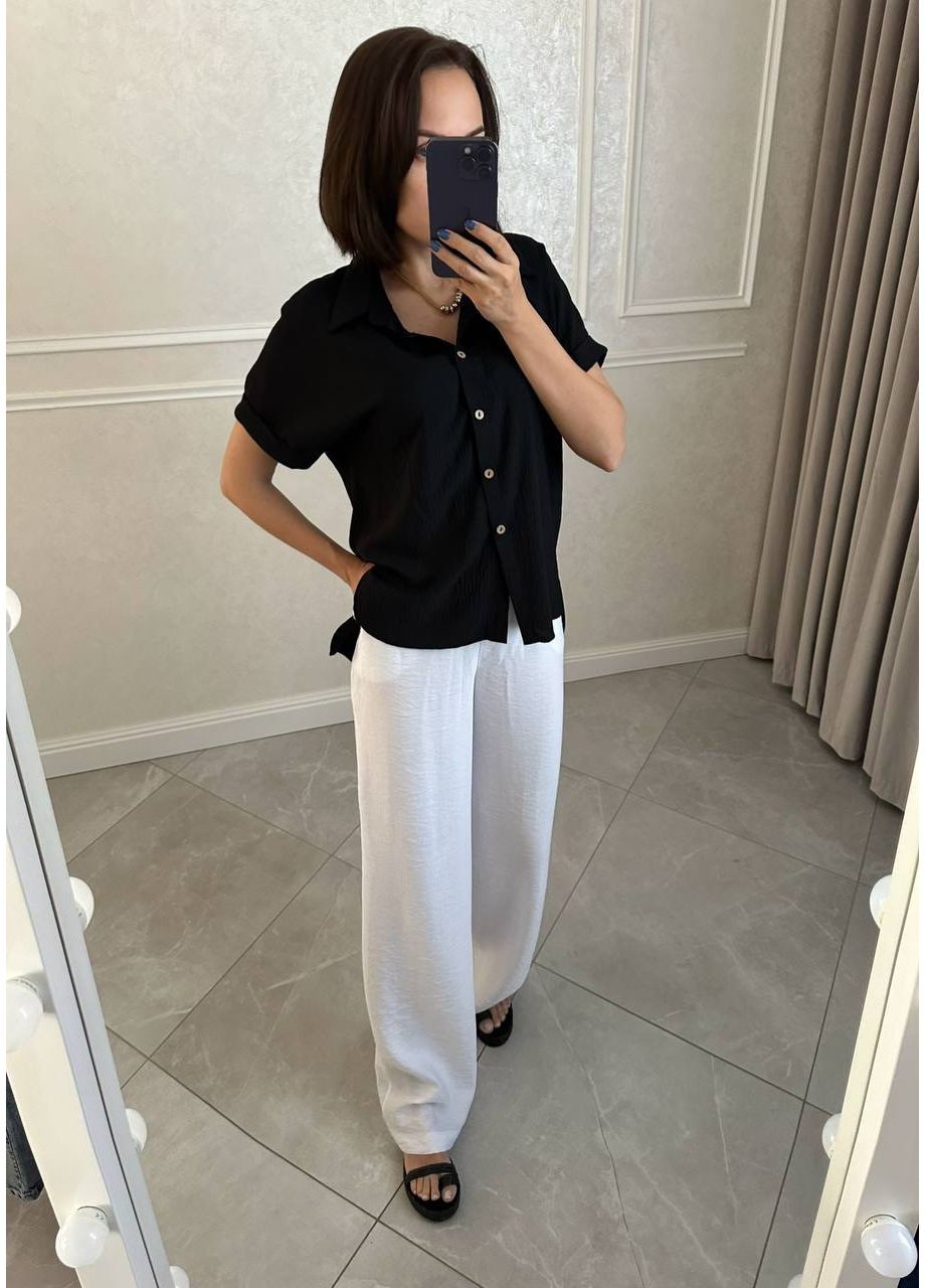 Легка сорочка з американського крепу вільного крою — заміри в описі GD/GL Модний простір (360476246)