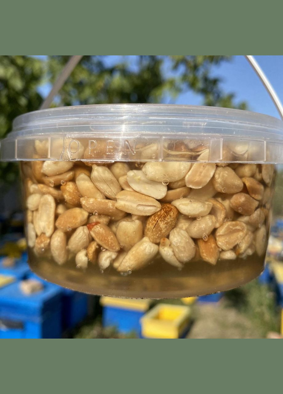 Арахис жареный в меду акации 0,5 л (600 грамм) МЕД ПОШТОЮ (322148824)