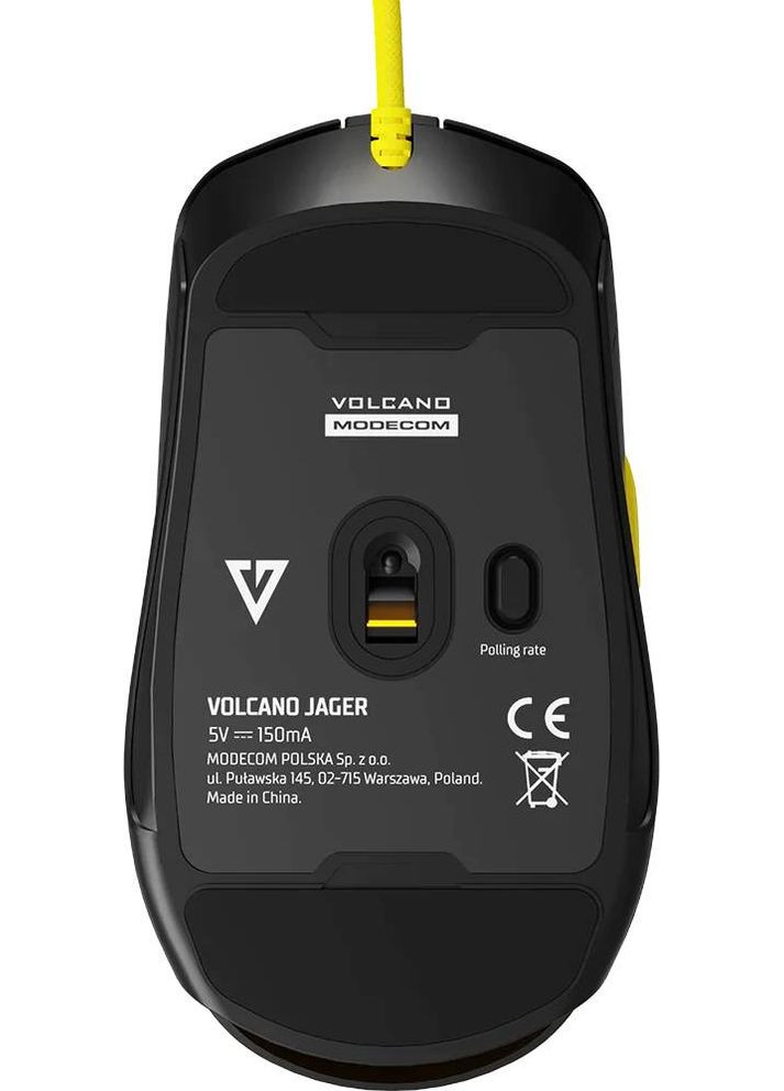 Мишка Jager Volcano, ігрова, 12400dpi., 7кн.,RGB, Hot-Swap, custom., чорна Modecom (314778083)