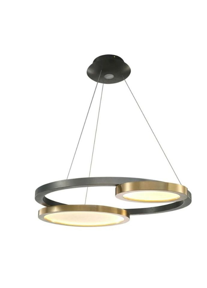 Люстра світлодіодна підвісна LED світильник для квартири на стелю ледве 26748 Чорний 35-150х55х80 см. Sunnysky (324396466)