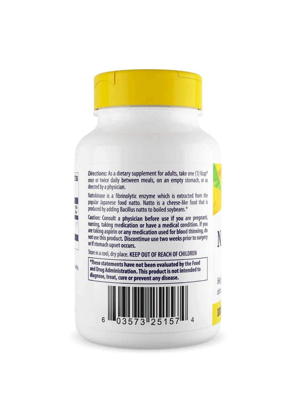 Натуральная добавка Nattokinase 100 mg, 60 вегакапсул Healthy Origins (293338397)
