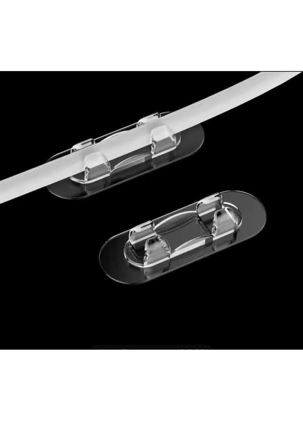 Тримач фіксатор кабелю стяжка для дроту органайзер кабель менеджмент 15 шт Прозорий REO (358934992)