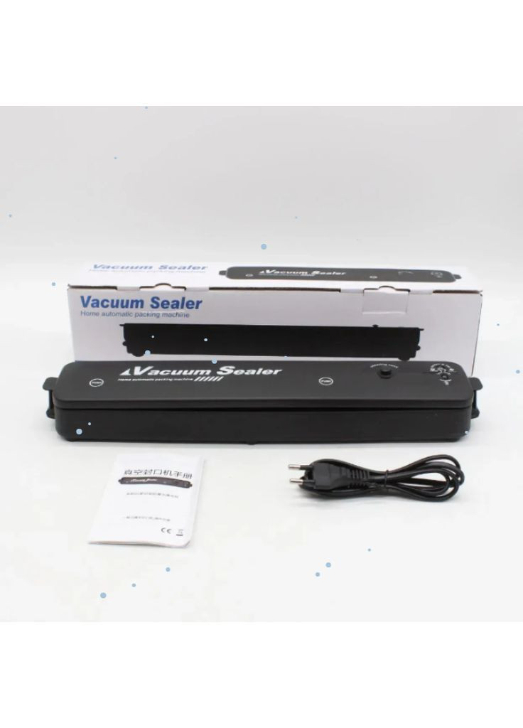 Вакуумний пакувальник їжі Vacuum Sealer, Чорний / Побутовий вакууматор для продуктів No Brand (373220962)