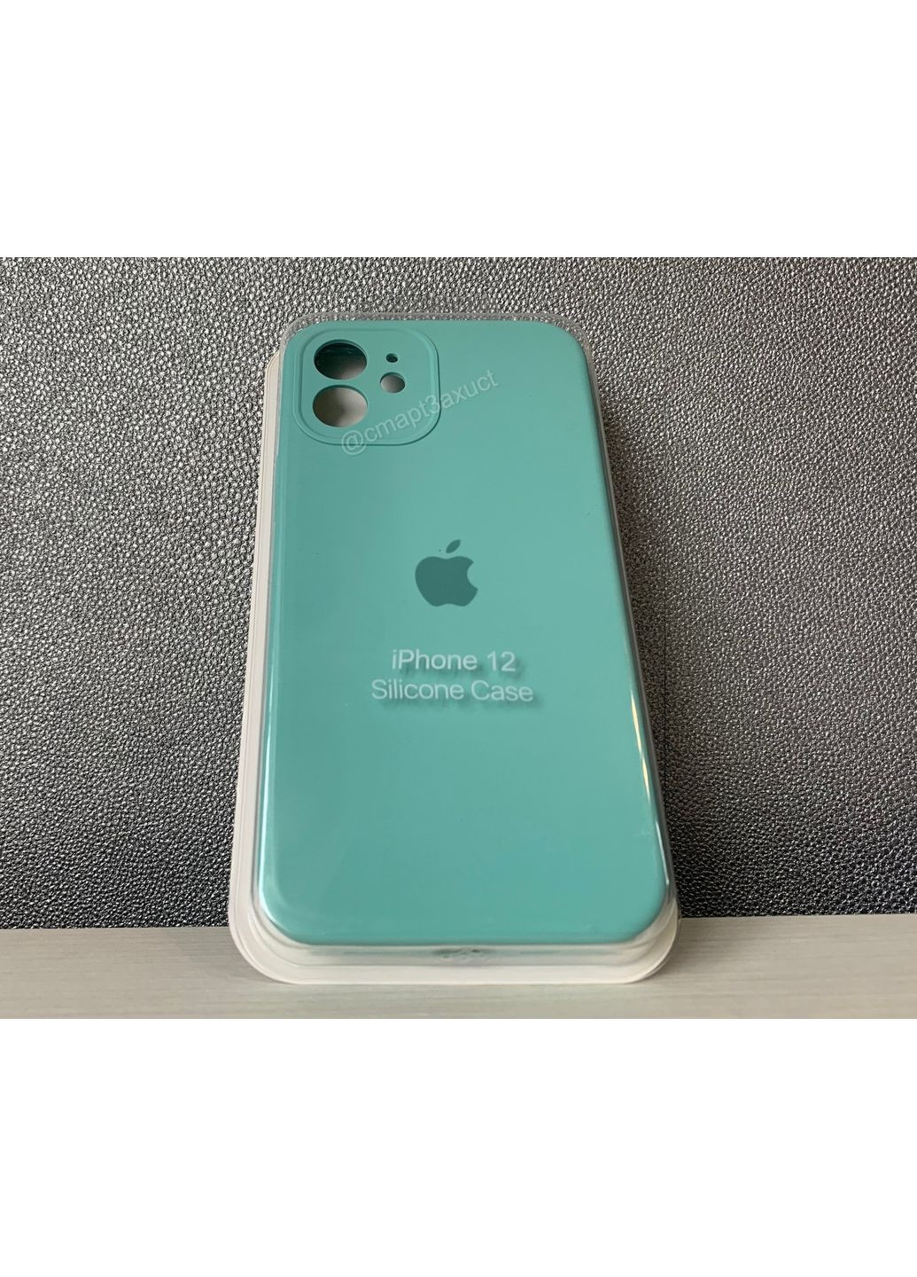 Чехол на айфон 12 Silicone case 12 full camera Soft toch силиконовый с микрофирой Marine / No Brand (369136951)