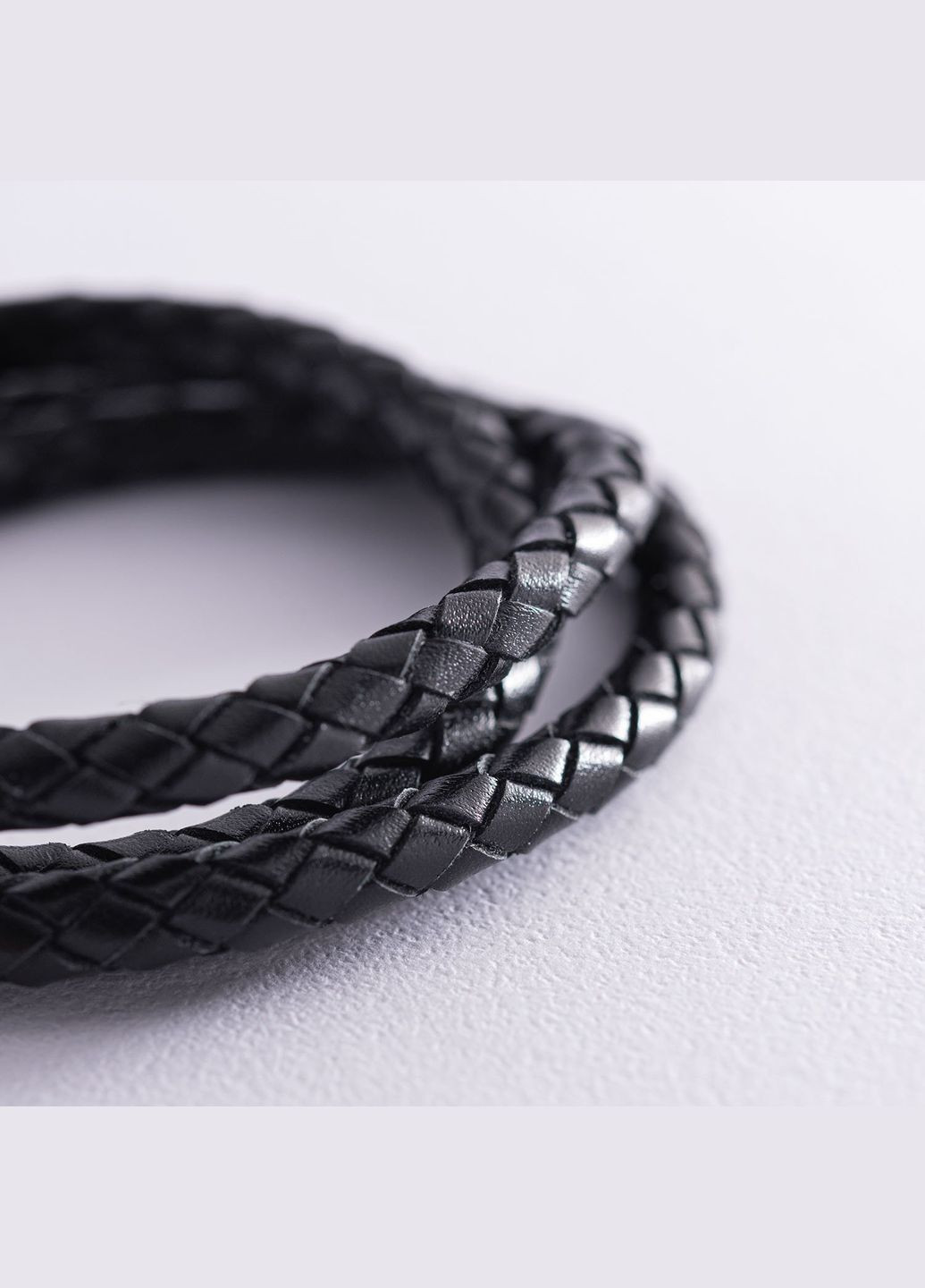 Кожаный шнурок с серебряной застежкой 18724 50 Oniks (264295577)