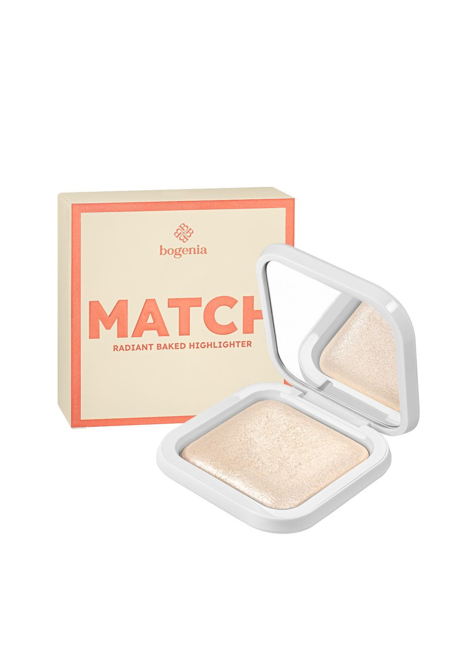 Хайлайтер запеченный Match Radiant Baked Highlighter (BG671), 002 Светло-бежевый Bogenia (325268828)