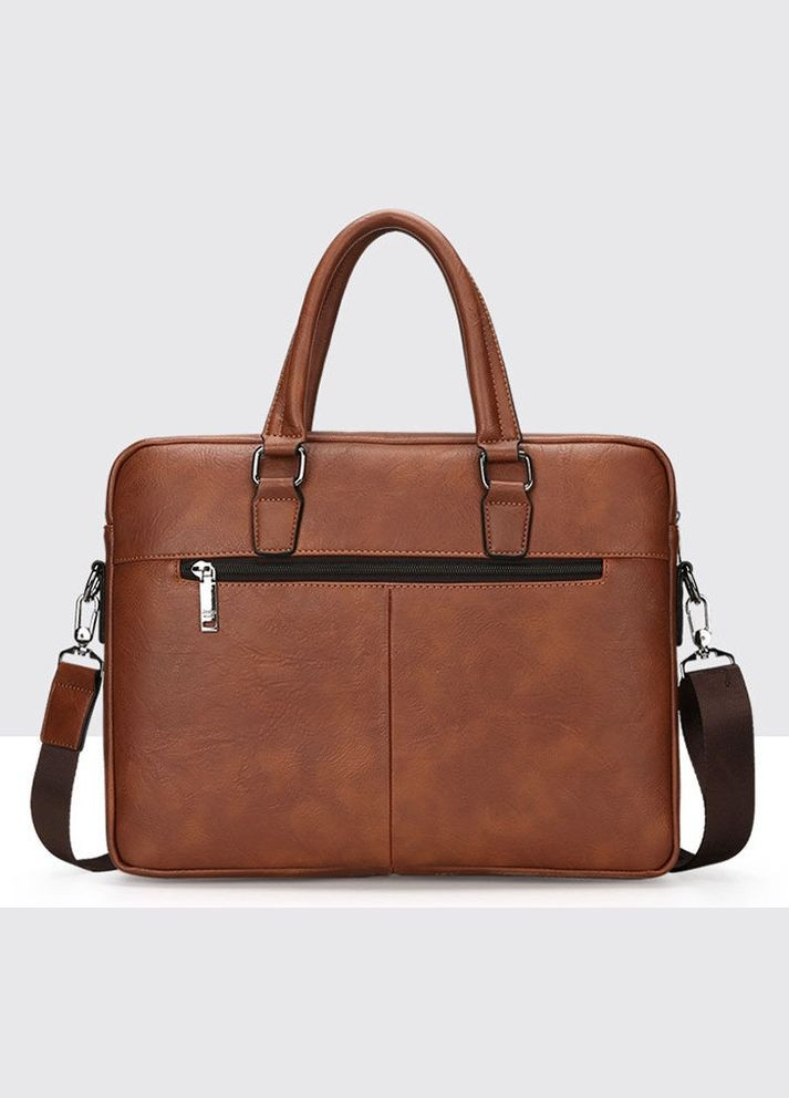 Чоловіча сумка для документів А4 портфель дипломат Коричневий No Brand (301212081)