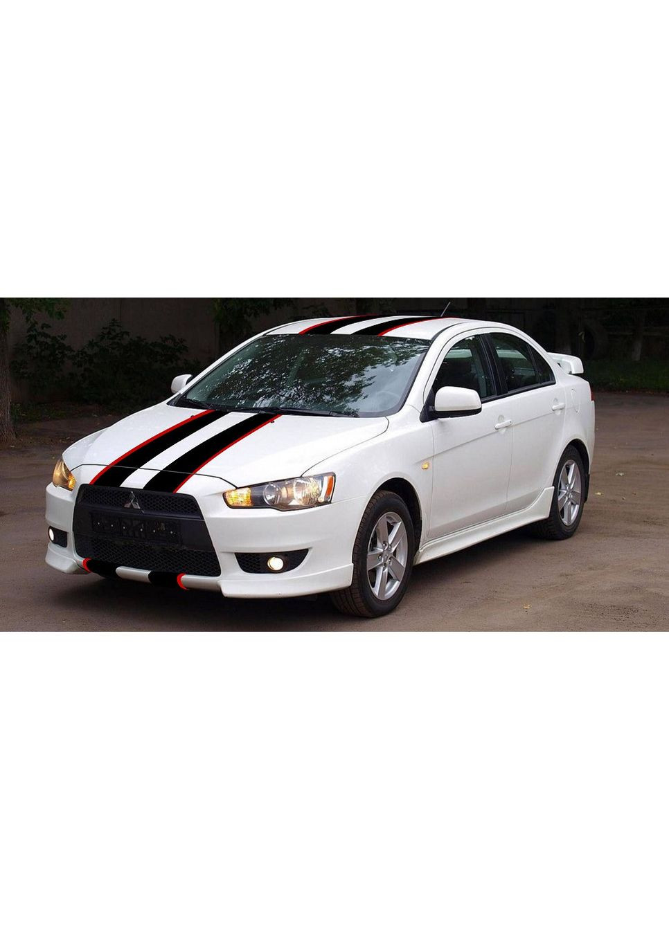 Смуги на авто 3D TUNING STUDIO ЧКП 1350х150мм=6штук No Brand (362497915)