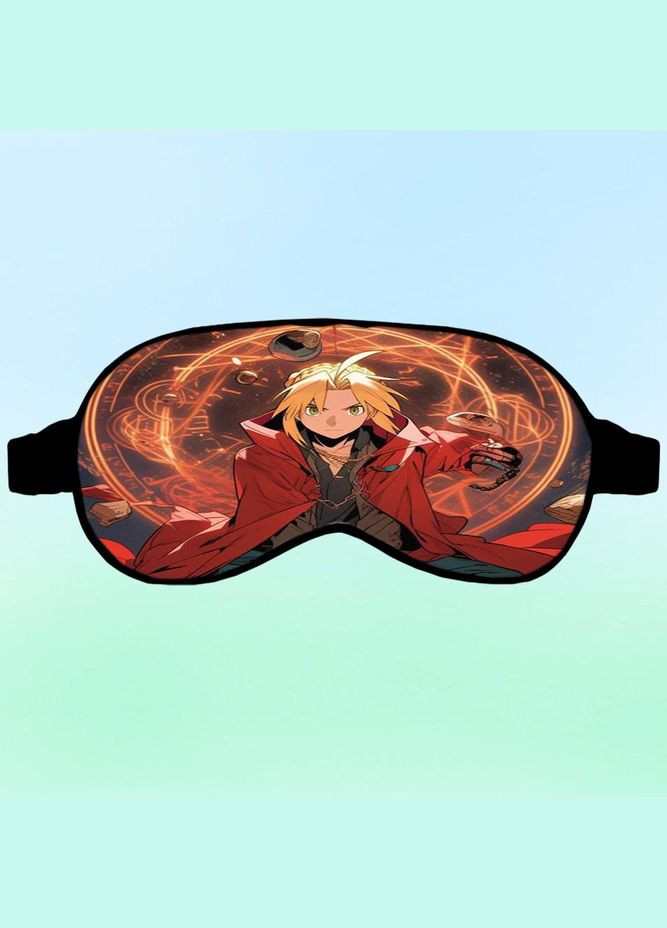 Маска для сна Аниме Стальной алхимик #0011 черная No Brand (315043180)