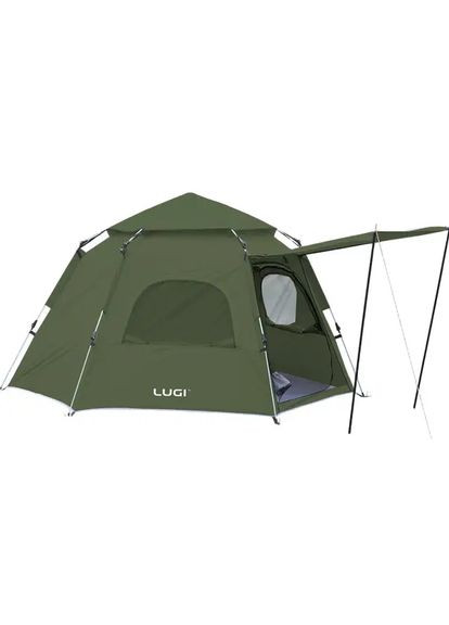 Палатка автоматическая трехместная 240×210×130 (см) кемпинговая туристическая LU-020 Хаки LUGI (370439168)