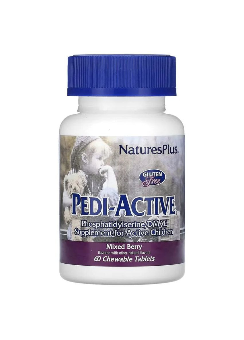 Добавка для Активних Дітей (Фосфатидилсерин і DMAE),, 60 Жувальних Таблеток Natures Plus (326054223)