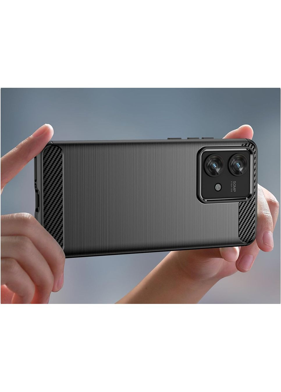 Чехол Carbon Fiber для Motorola Edge 40 Neo Black Lenuo (366017453)