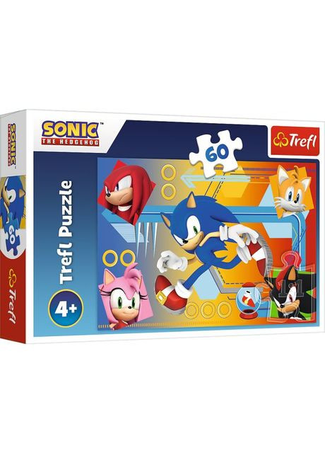 Пазли Їжак Сонік в дії 60ел (17387) Trefl (364112765)