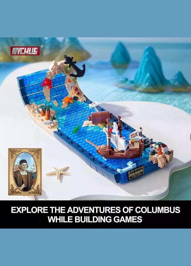 Конструктор Pleyerid Путешествие Колумба 731 дет (M38-P8023) Sluban (346998905)