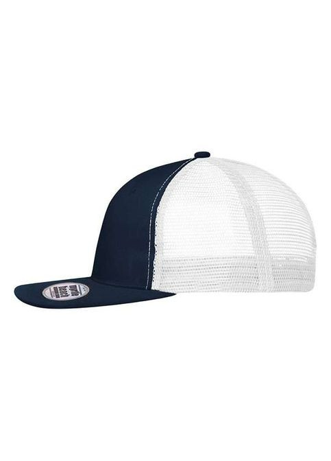 Кепка чоловіча 6 Panel Flat Peak Cap MNNW Темно-Синій / Темно-Синій / Білий (MB6240MNNWU) Myrtle Beach (311606185)