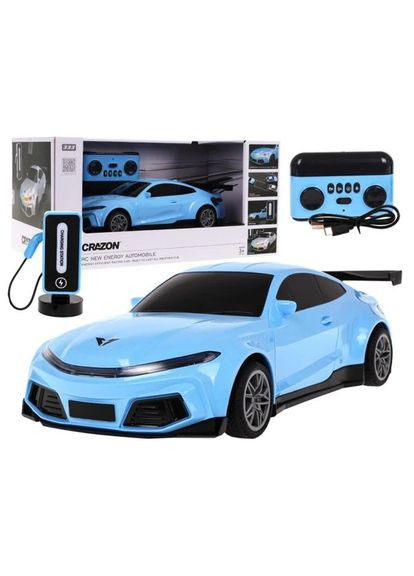 Машинка электрокар Crazon на радиоуправлении аккумуляторная с зарядной станцией голубая (333-XN24161BL) MFC (364114263)