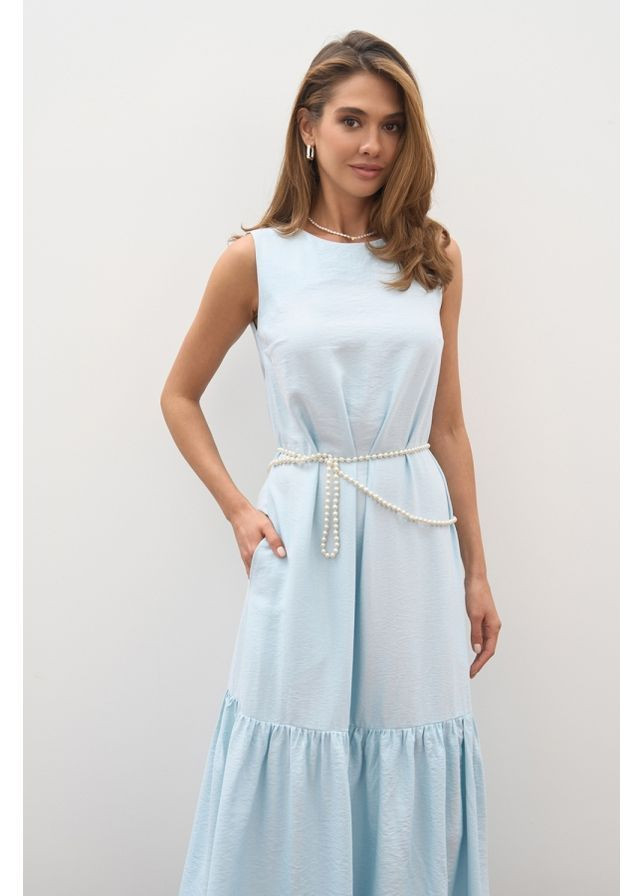 Светло-голубое платье 3051 Triko Bakh