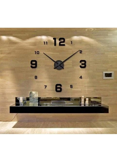 Настінний годинник 3D "DIY CLOCK" з цифрами від 60 до 120см Black Digital (391772250)