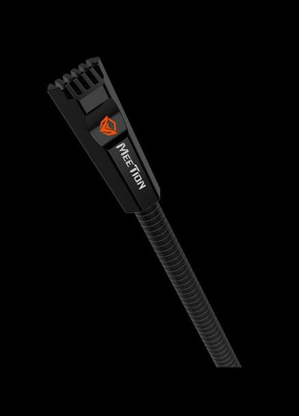 Настільний USB-мікрофон MT-MC13 з підсвічуванням RGB 5В Гусяча шия на 360 градусів Чорний MEETION (337311093)