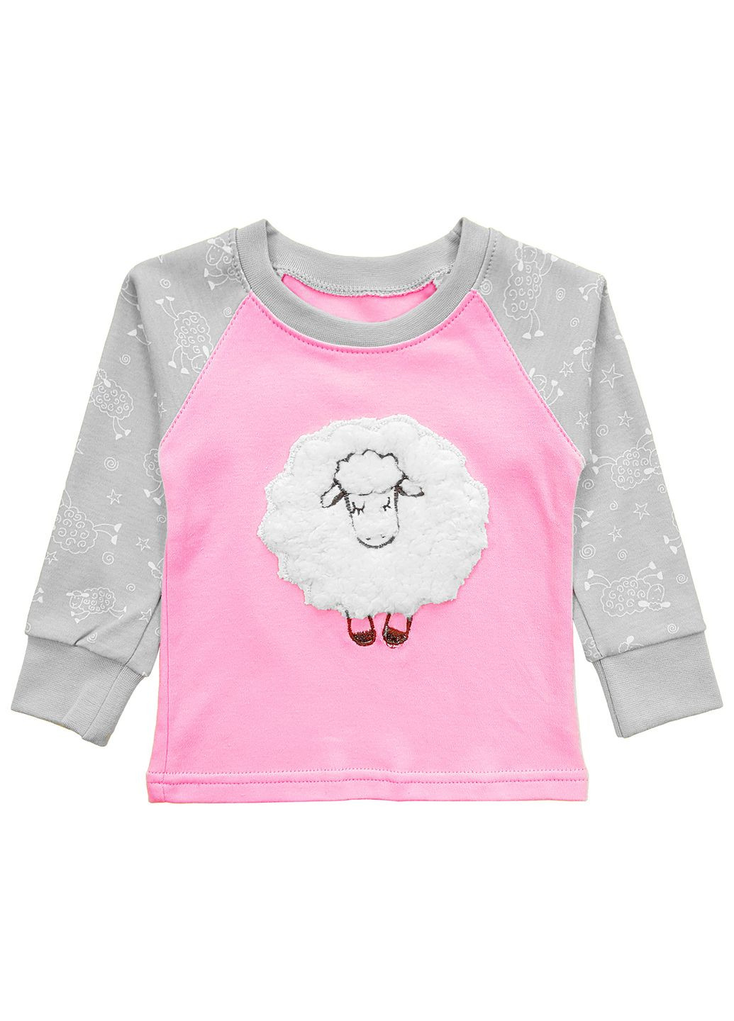 Серая зимняя детская пижама dexter`s с овечкой сладкий сон dexter's