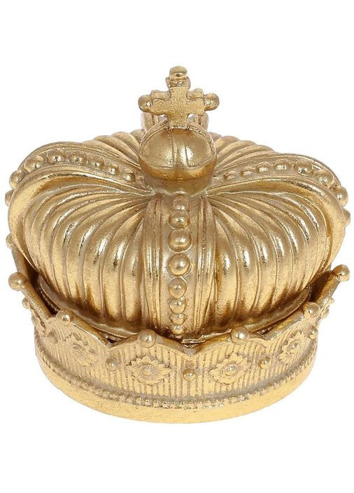 Декоративный ящик Adeola Корона золотая полистоун для хранения украшений и мелочей ящик для хранения Bona (368989485)