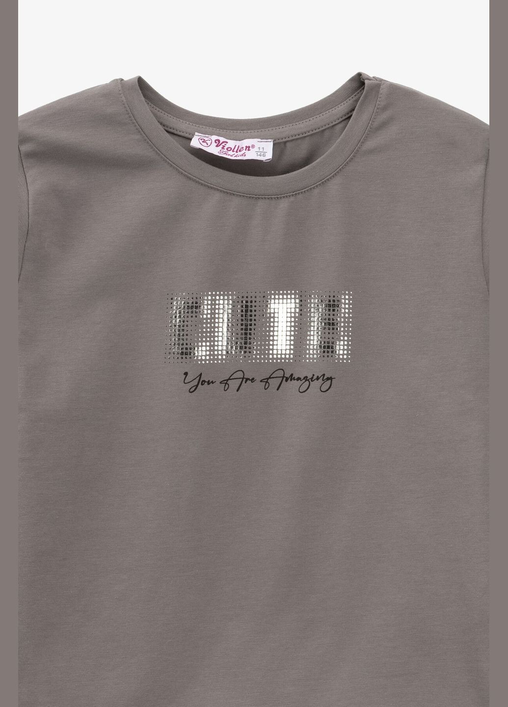 Лонгслів з візерунком для дівчинки 5203 152 см shop (2000990937735) Viollen (361499310)