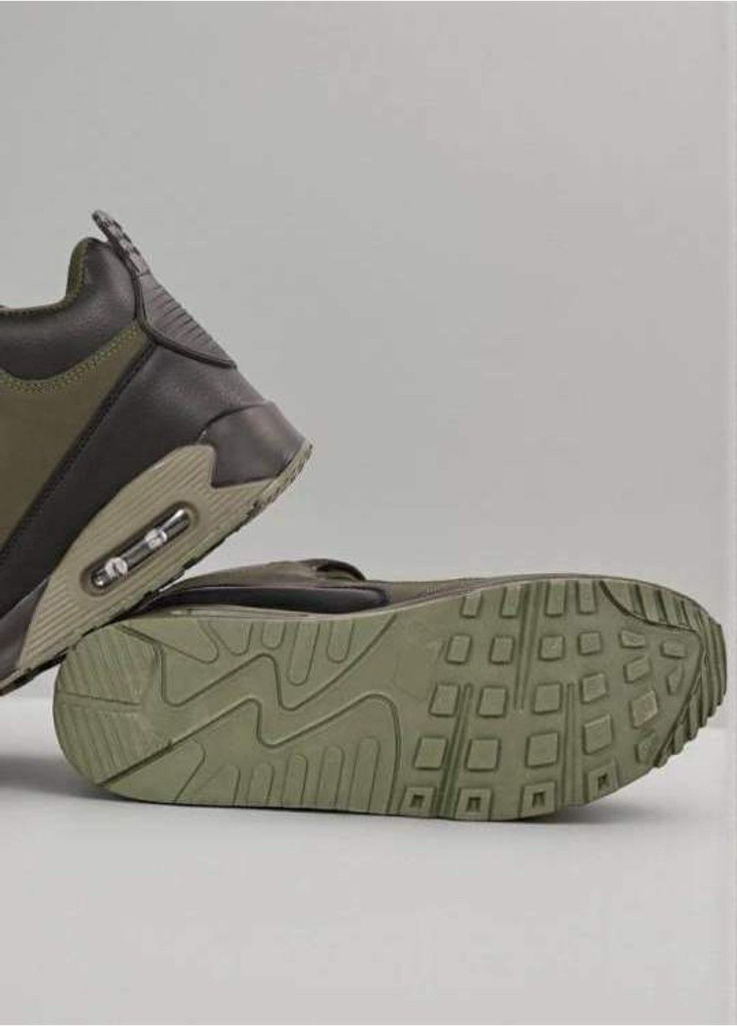 Черные зимние ботинки мужские зимние черные (a801-6l) KMB