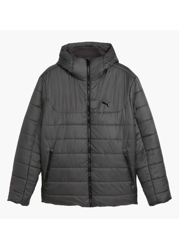 Сіра демісезонна куртка ess hooded padded jacket grey 685211-44 Puma