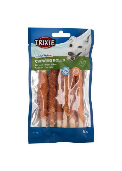 Ласощі Denta Fun Chewing Rolls для собак Паличка для чищення зубів з куркою 12 см 70 г 6 шт (*) Trixie (322592557)