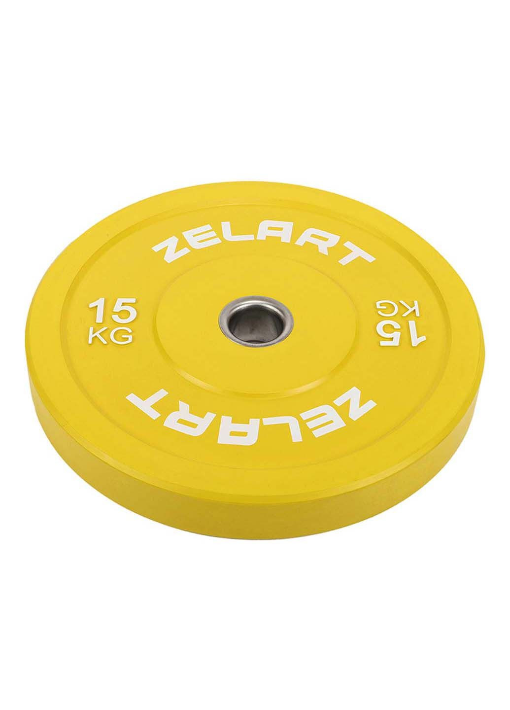 Млинці диски бамперні для кросфіту гумові TA-7797 15 кг Zelart (286043629)