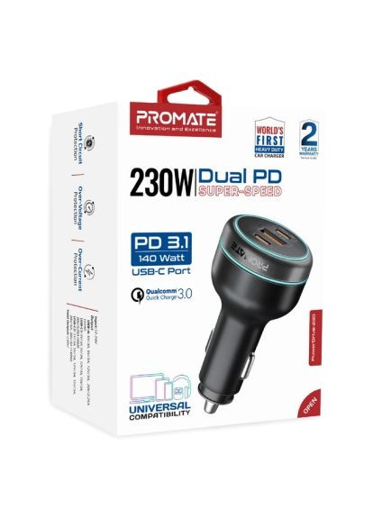Зарядний пристрій Promate powerdrive-230 (370015486)