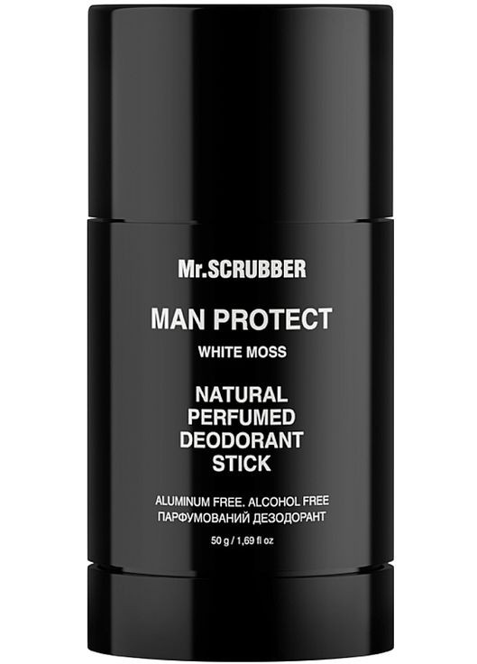 Парфюмированный дезодорант "Белый мох" Man Protect White Moss Natural Perfumed Deodorant Stick 50g (1352552-31161156) Mr. Scrubber (368617482)