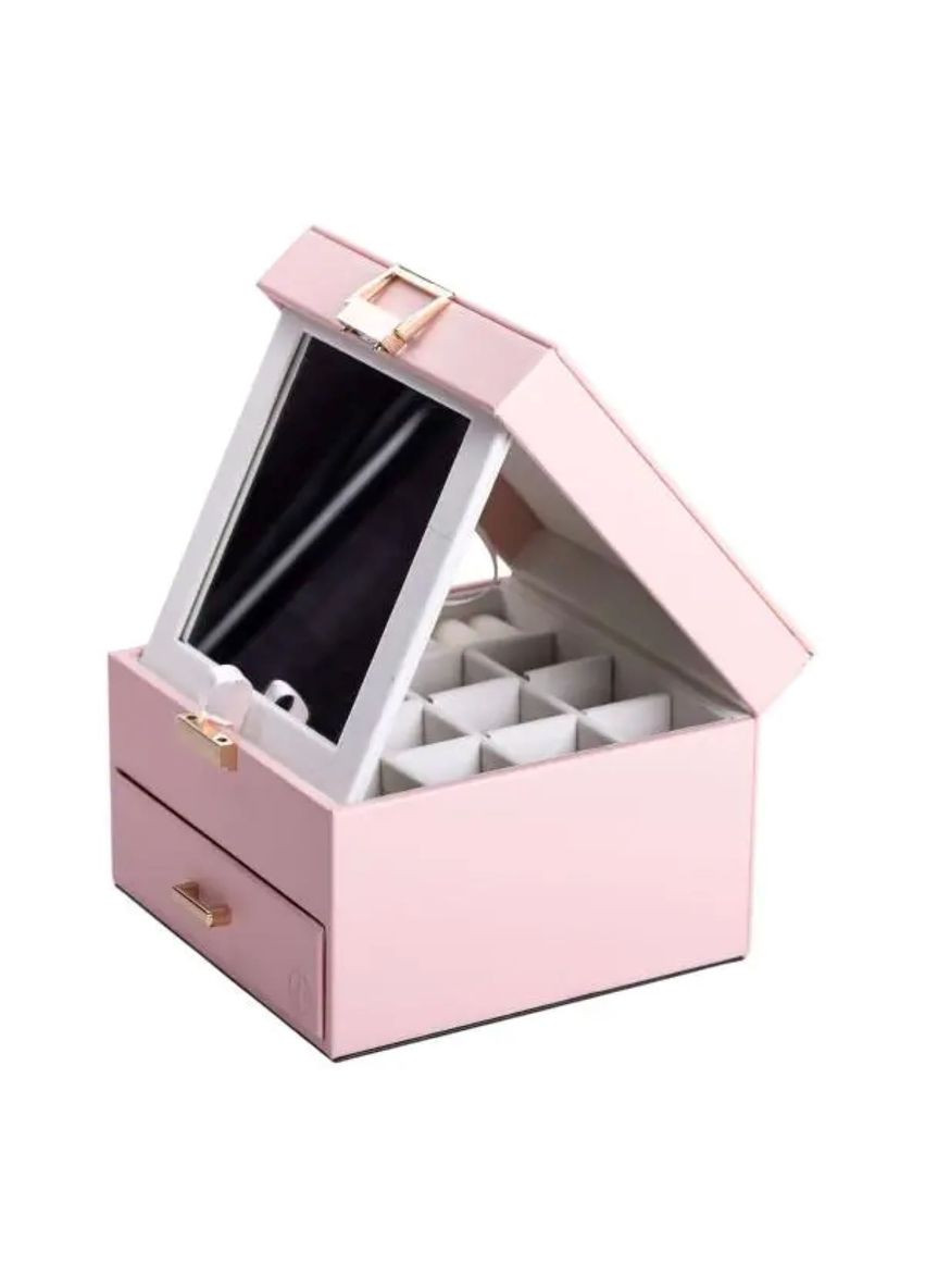 Скринька для прикрас з еко шкіри 2 яруси органайзер для ювелірних виробів HP-5-2P Yiwu (353504978)