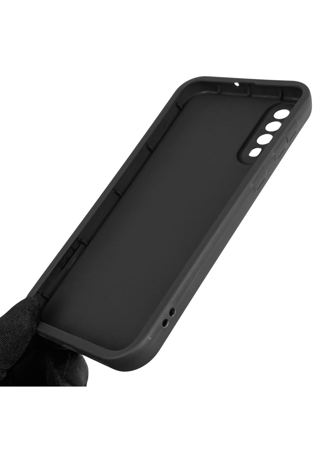 Чехол силиконовый Soft Touch с 3D принтом для Galaxy A50 (SM-A505F) черный (Полная защита камеры) Samsung (371652861)