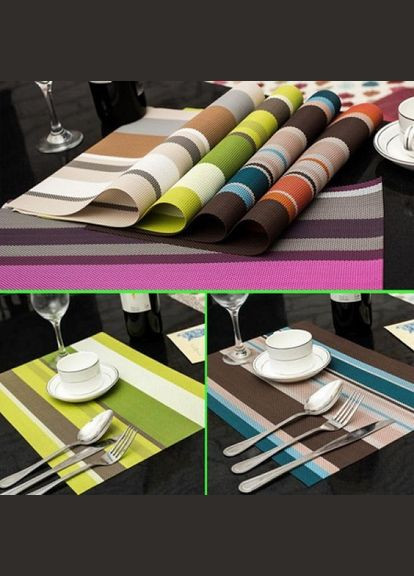 Набір килимків для сервірування столу R-15394 30х45 см 4 шт Stenson (364762987)