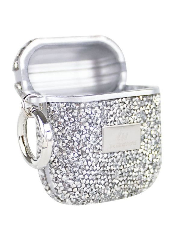 Чохол TPU Rock Diamond для AirPods 1/2 Срібний Bling World (372163173)