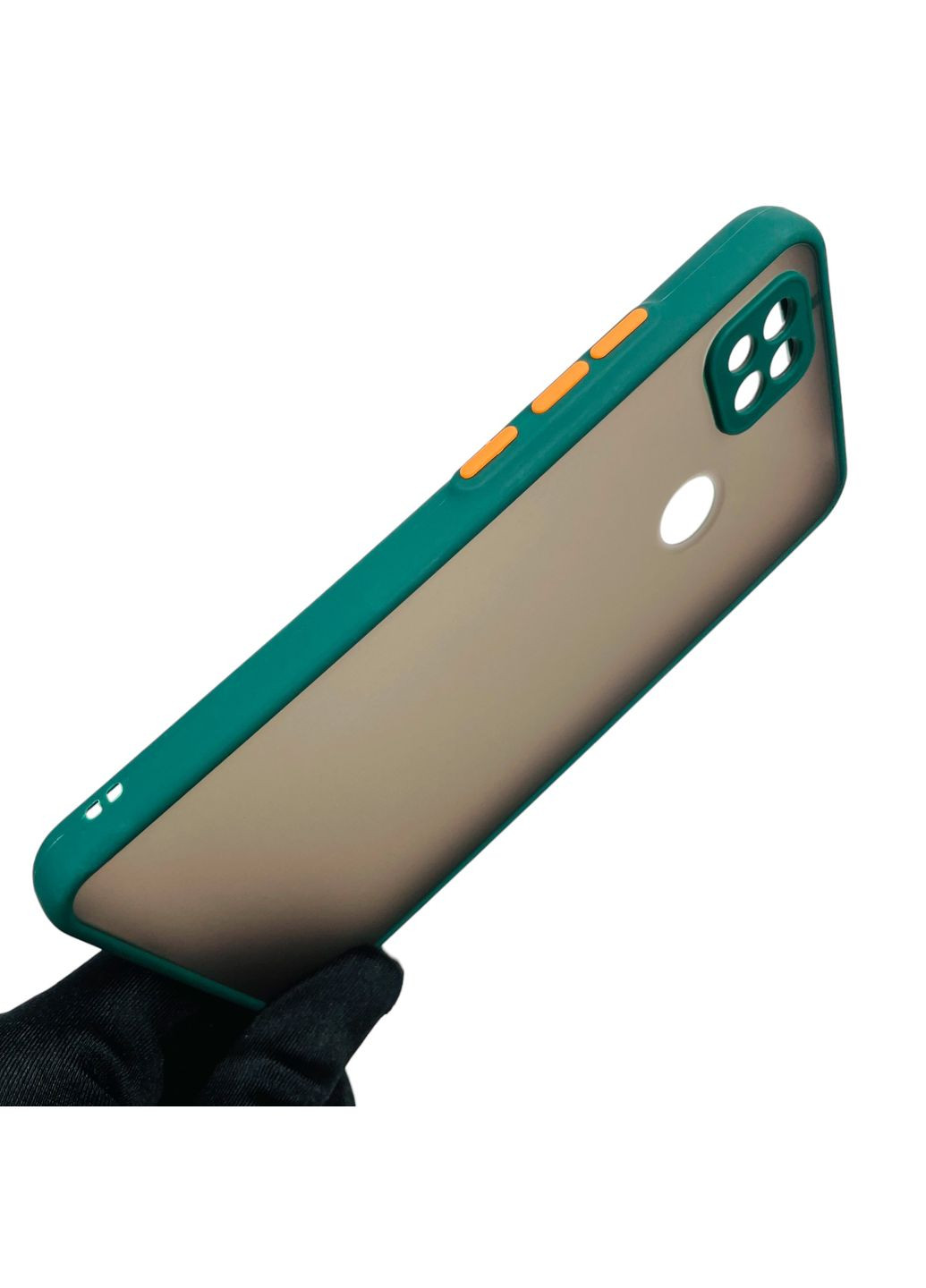 Чохол для Redmi 10A протиударний матовий з високими бортами із захистом камери на сяомі редмі 10а темно-зелений Xiaomi (366390525)