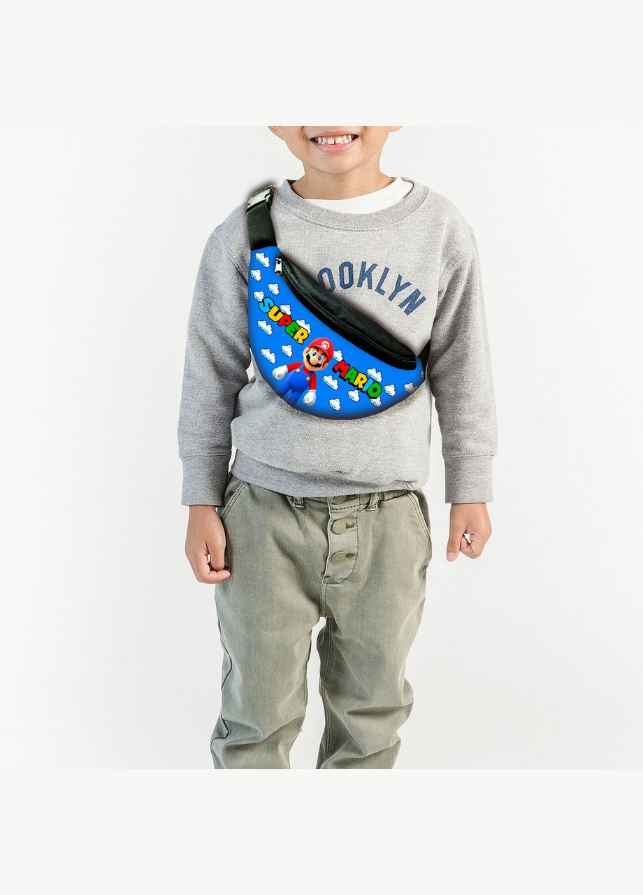 Сумка-бананка супер маріо "Super Mario" з принтом, 35х15см, дитяча, молодіжна No Brand (306438498)