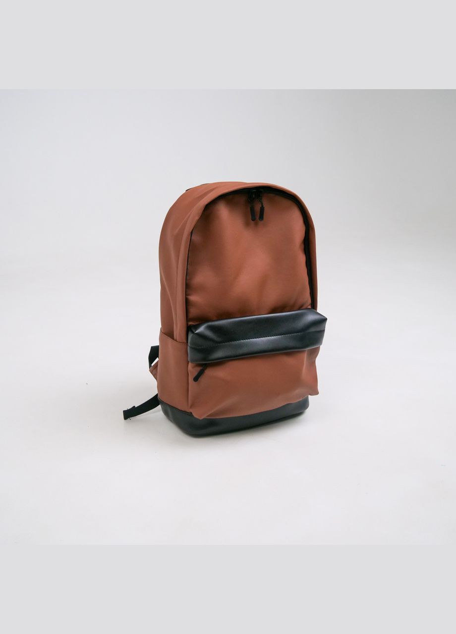 Універсальний рюкзак у зручному розмірі в екошкірі, коричневий колір ToBeYou city (293247135)