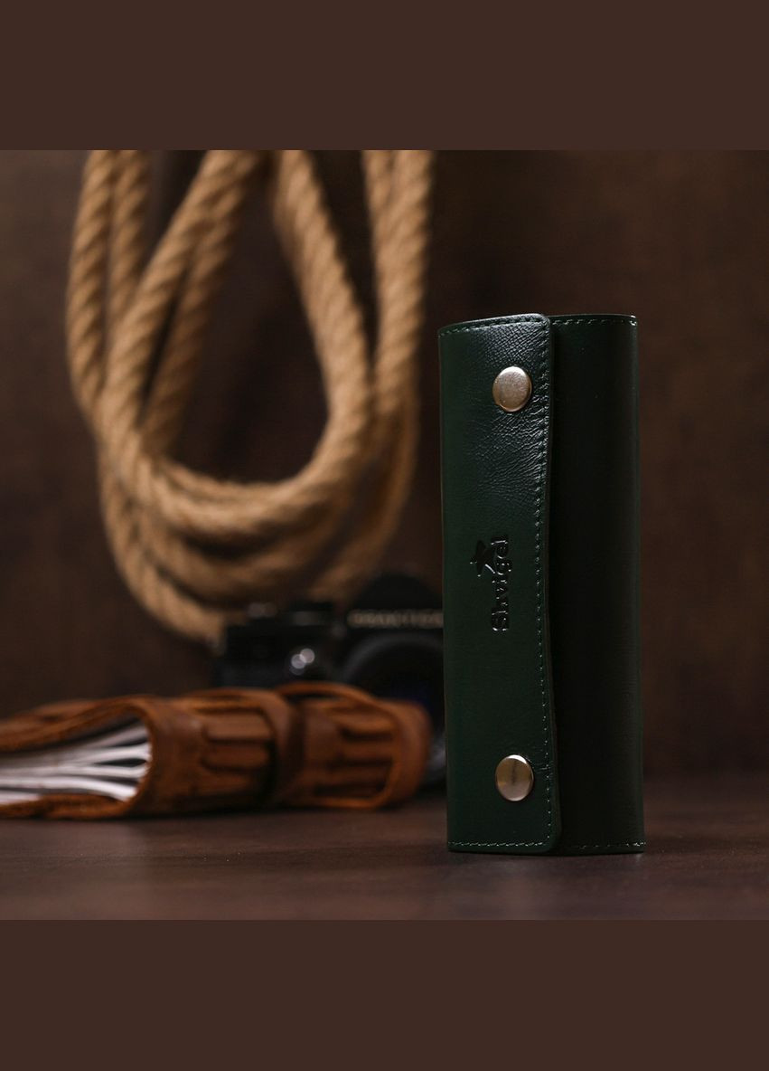 Современная кожаная ключница 16531 Зеленый Shvigel (298920690)