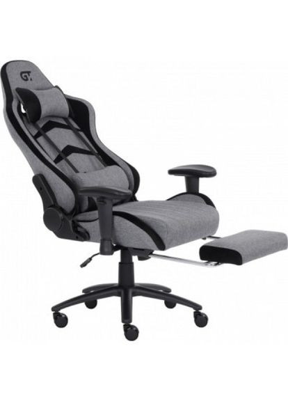 Крісло ігрове X2534-F Gray/Black Suede (X-2534-F Fabric Gray/Black Suede) GT Racer x-2534-f gray/black suede (290704602)