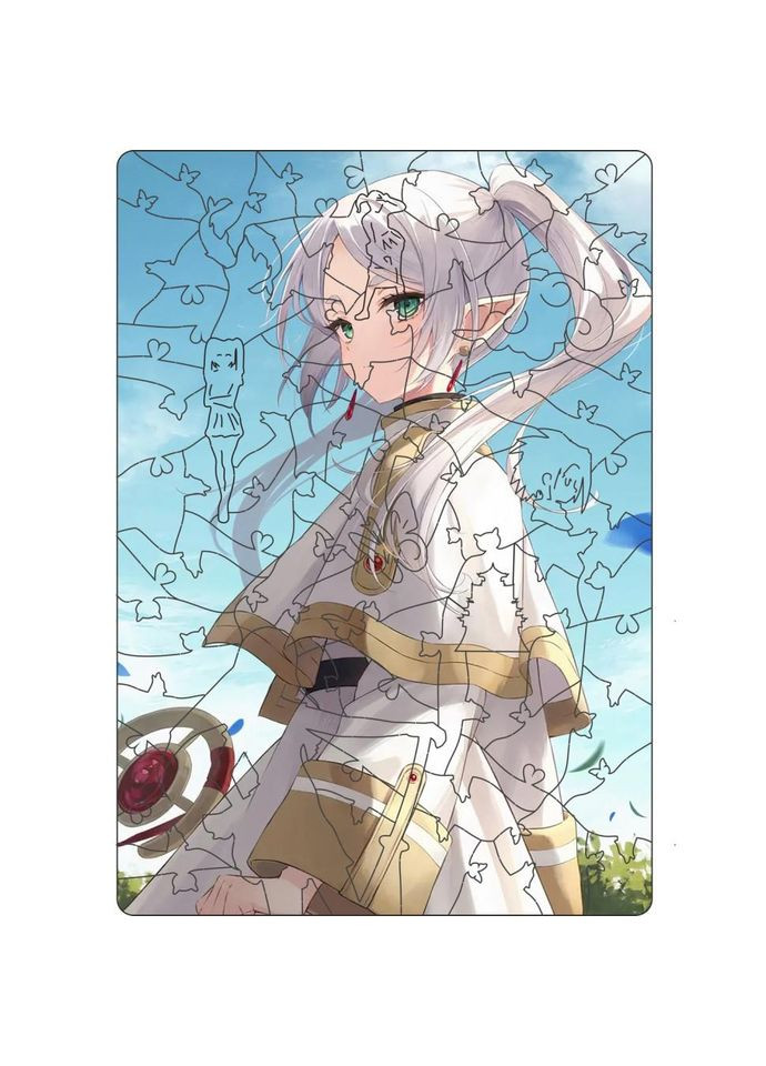 Фигурный пазл из дерева "Фрирен" PZ011-A4C-AC 75-125 деталей, размер А4 No Brand (362568821)