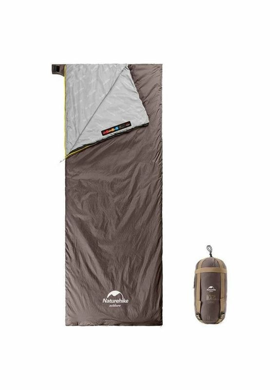 Спальный мешок Summer LW180 NH21MSD09 левый 15°C XL 205 см коричневый (6927595777985-L) Naturehike (368799677)