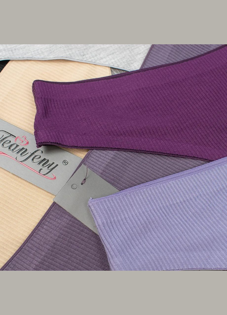 Набор женских трусиков в рубчик 5 шт No Brand Стрінги (315723391)