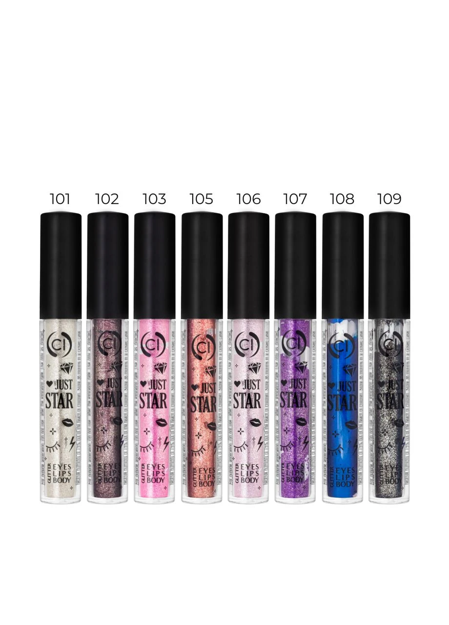 Глітер для макіяжу рідкий Colour Intense Just Star 4 мл JS-4, № 106 Dusty Rose Запилена троянда No Brand (385287246)