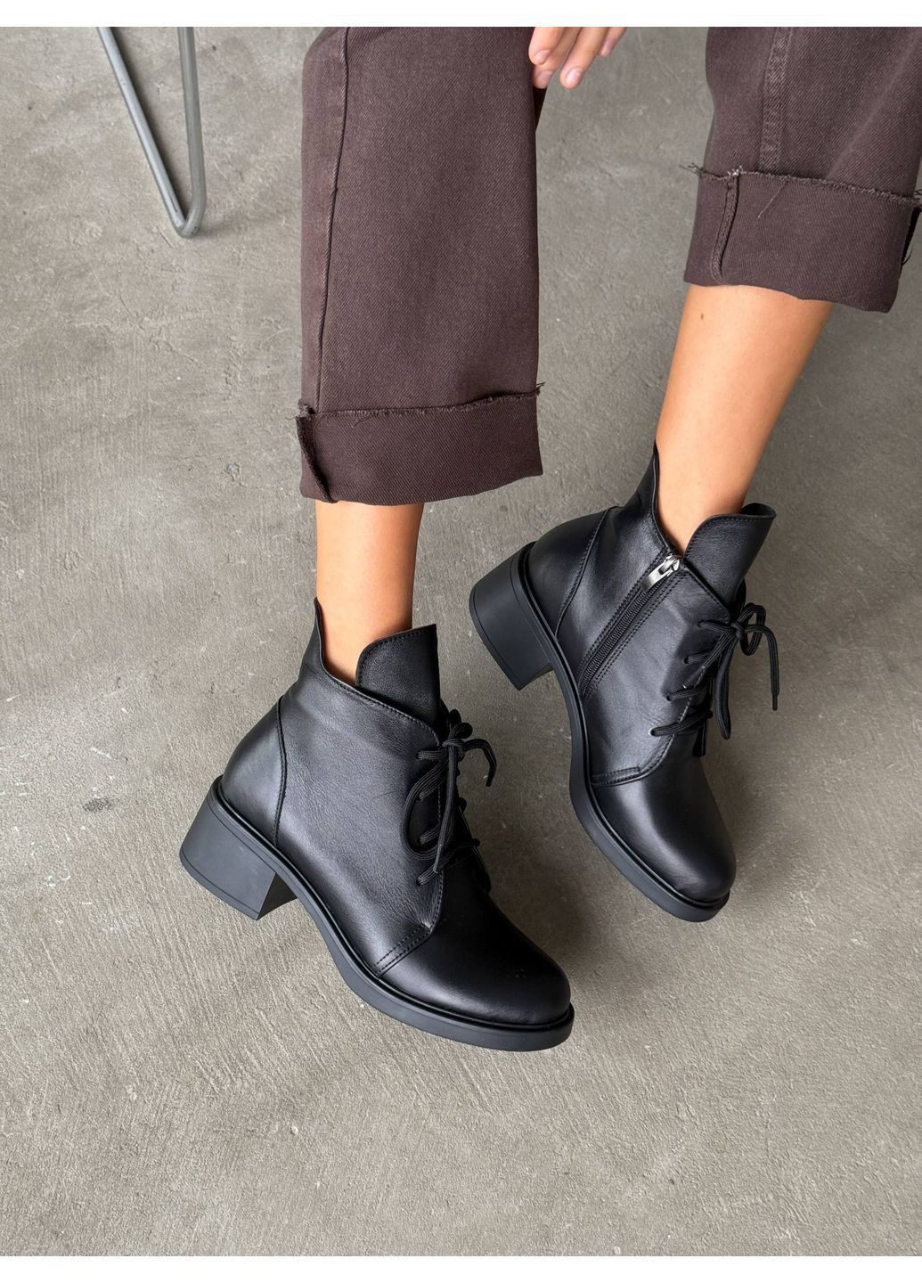 Демісезонні шкіряні черевики Helen (363234885)